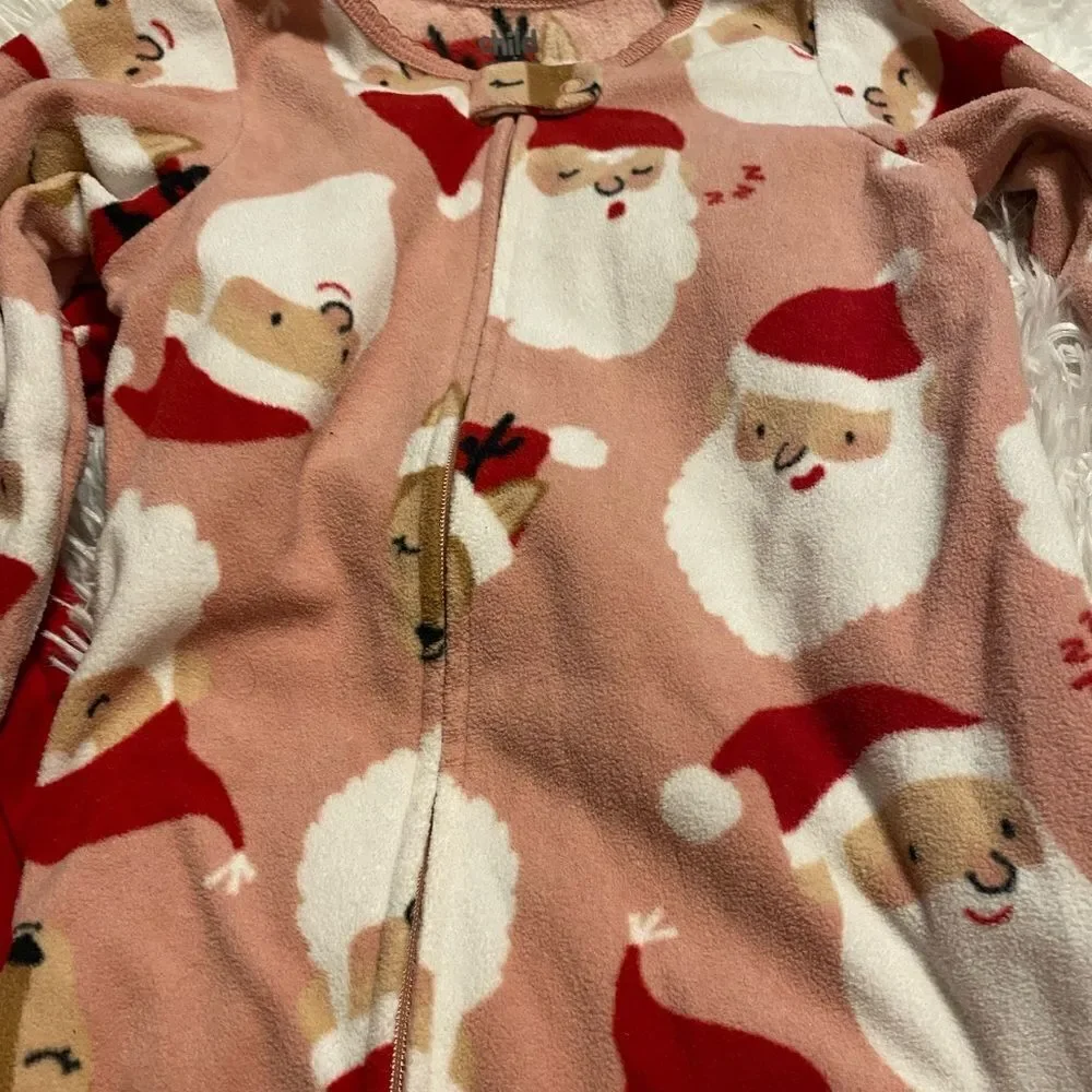 (2) Carter’s 18M Christmas Fleece Footies